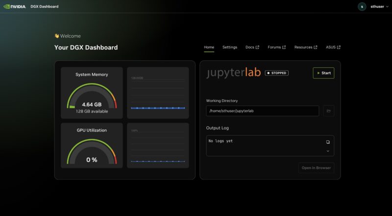 NVIDIA DGX Dashboard