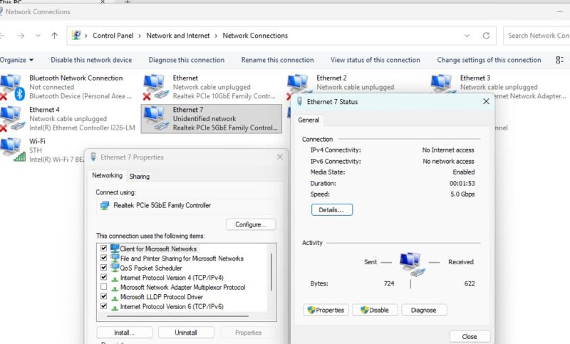 Nicgiga Realtek RTL8126 In Windows 11