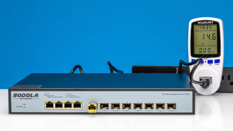 SODOLA SL SWTGW2C48NS 10G SFP+ Power Consumption 1