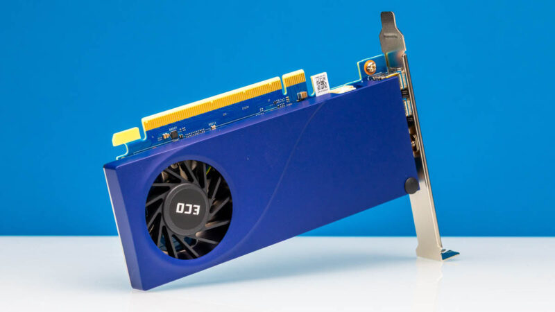 SPARKLE Intel Arc A310 Eco Top Angled 2