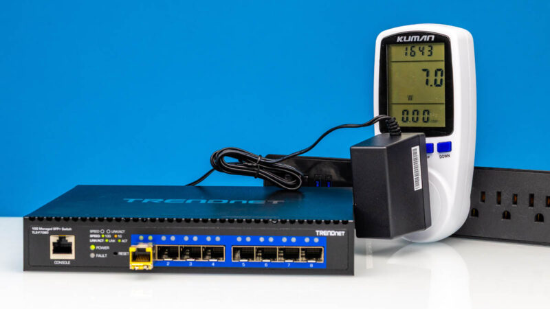 TRENDnet TL2 F7080 10G SFP+ Power Consumption 1