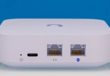 Ubiquiti UXG-Lite Review The Cheap Ubiquiti Gateway Ubiquiti UniFi Next Gen Gateway Lite Rear 1
