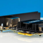 YuanLey 5G PCIe Network Card Rear Angled 1