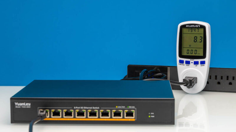 YuanLey YS50 0800 5Gbps RJ45 Port Power Consumption 1