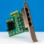 10Gtek Quad Port Realtek RTL8125BG Front Angled 3