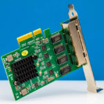 10Gtek Quad Port Realtek RTL8125BG Top Angled 1