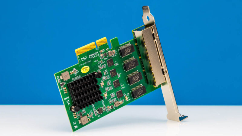 10Gtek Quad Port Realtek RTL8125BG Top Angled 1