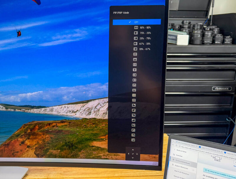 Dell UltraSharp 52 Thunderbolt Hub Monitor PIP PBP Mode