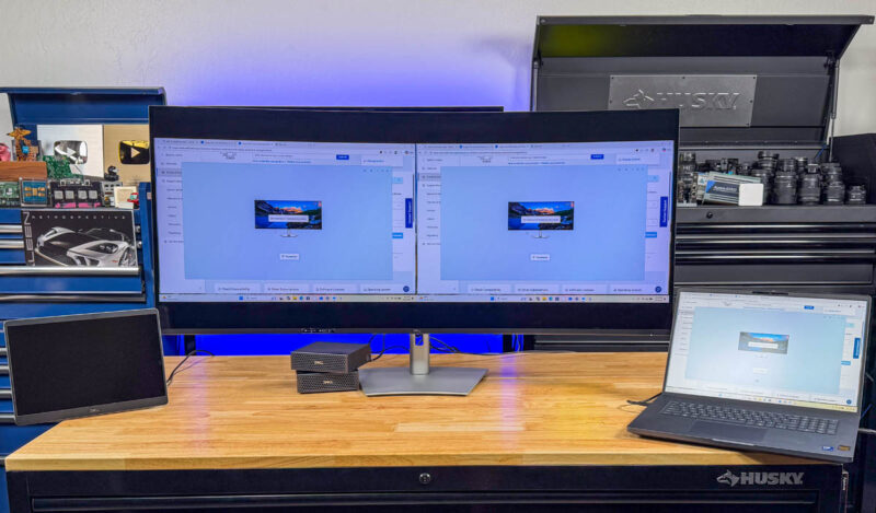 Dell UltraSharp 52 Thunderbolt Hub Monitor With Dell Pro Max With GB10 And Dell Pro Max 18 Plus