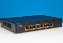 GigaPlus GP-S50-0800 Review An 8-Port 5GbE Switch GiGaPlus GP S50 0800 Front Angled 2