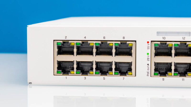 MikroTik CRS418 8P 8G 2S RM 1GbE Ports 1