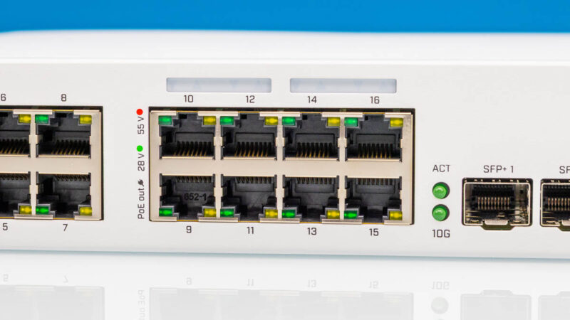 MikroTik CRS418 8P 8G 2S RM 1GbE Ports 2