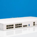 MikroTik CRS418 8P 8G 2S RM Front Angled 2