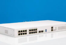 MikroTik CRS418-8P-8G-2S+RM Review An All-in-One PoE Switch and Router MikroTik CRS418 8P 8G 2S RM Front Angled 2
