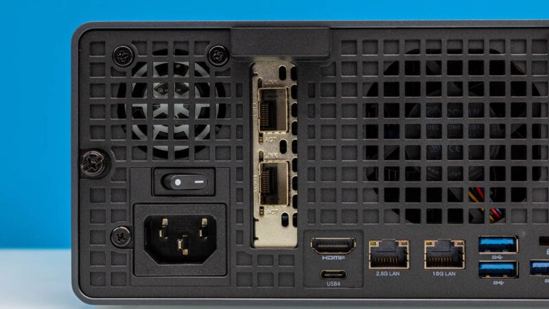 Minisforum MS 02 Ultra 25GbE SFP28 Ports 2