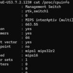 Ubiquiti UniFi USW Pro XG 8 PoE Cat Proc Cpuinfo