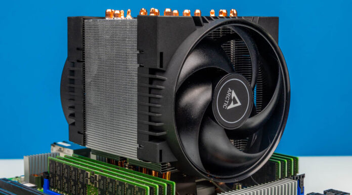 Arctic Freezer 4U-SP5 Mini Review A Great AMD SP5 Cooler Arctic Freezer 4U SP5 In ASRock Rack TURIND8 2L2T 4