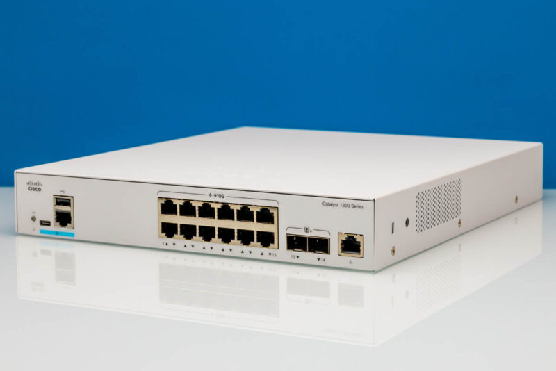 Cisco Catalyst C1300 12XT 2X Front Angled 1