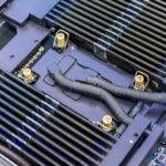 Gigabyte Booth Tour Liquid Cooled NVIDIA HGXT Rubin NVL8 Server Heat Sink 1