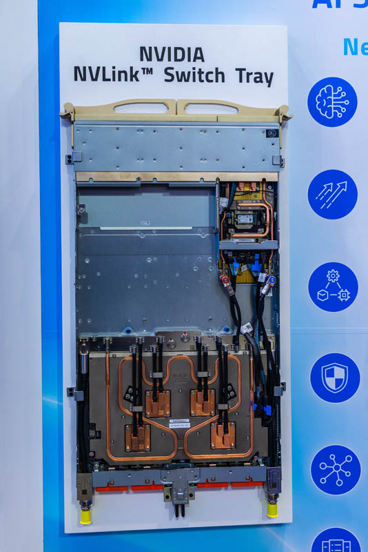 Gigabyte Booth Tour NVIDIA NVLink Switch Tray 1
