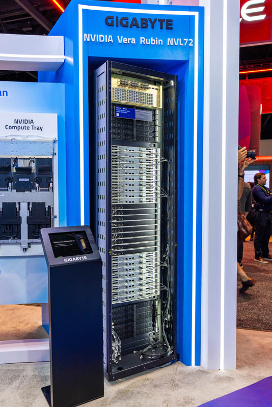 Gigabyte Booth Tour NVIDIA Vera Rubin NVL72 Rack 1