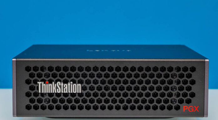 Lenovo ThinkStation PGX Review The NVIDIA GB10 128GB AI Workstation Goes Corporate Lenovo PGX NVIDIA GB10 Front 1