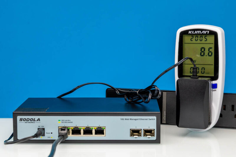 Sodola SL510S 4T2XS 10G RJ45 Port Power Consumption 1