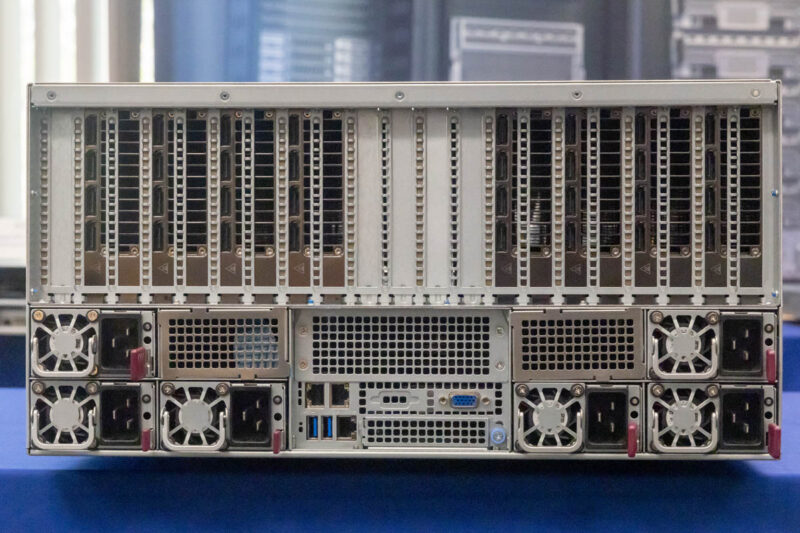Supermicro GPU SuperServer SYS 522GA NRT Rear 1