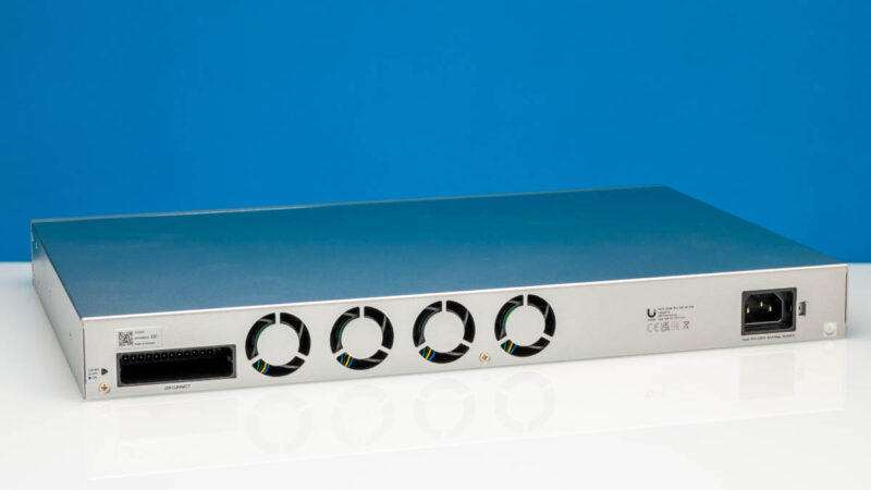 Ubiquiti UniFi USW Pro XG 10 PoE Rear Angled 1
