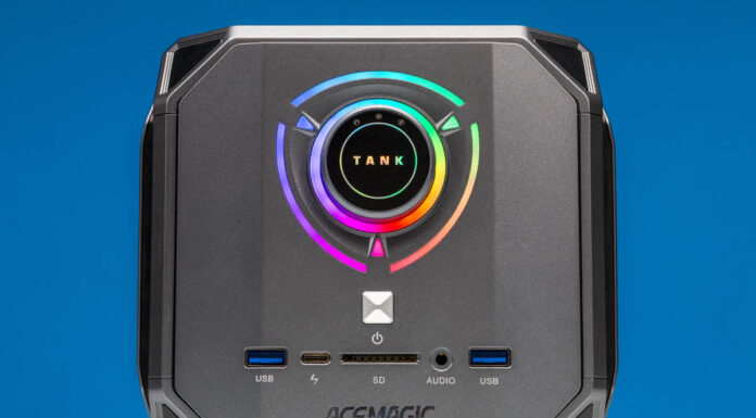 Acemagic M1A PRO+ Review An AMD-Powered 128GB AI Mini PC ACEMAGIC M1A PRO AMD Ryzen AI MAX+ 395 Mini PC Front 4