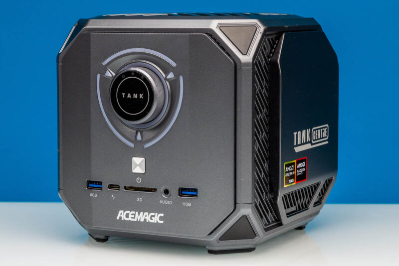 ACEMAGIC M1A PRO AMD Ryzen AI MAX+ 395 Mini PC Front Angled 1