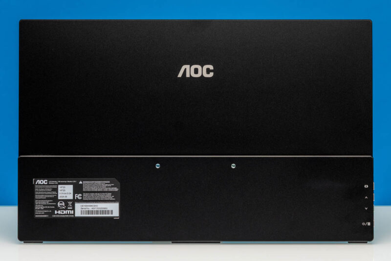 AOC 16T20 Portable Monitor Rear Panel 1