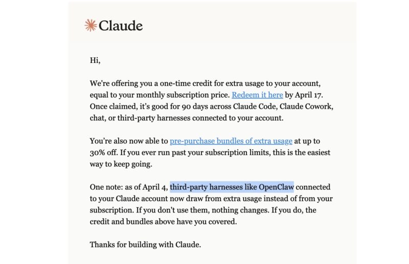 Anthropic OpenClaw E Mail