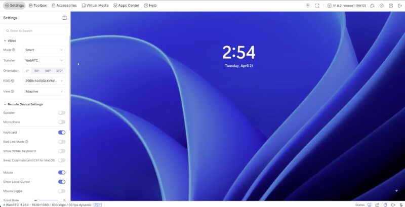GL Comet Pro RM 10 Video Settings And Windows