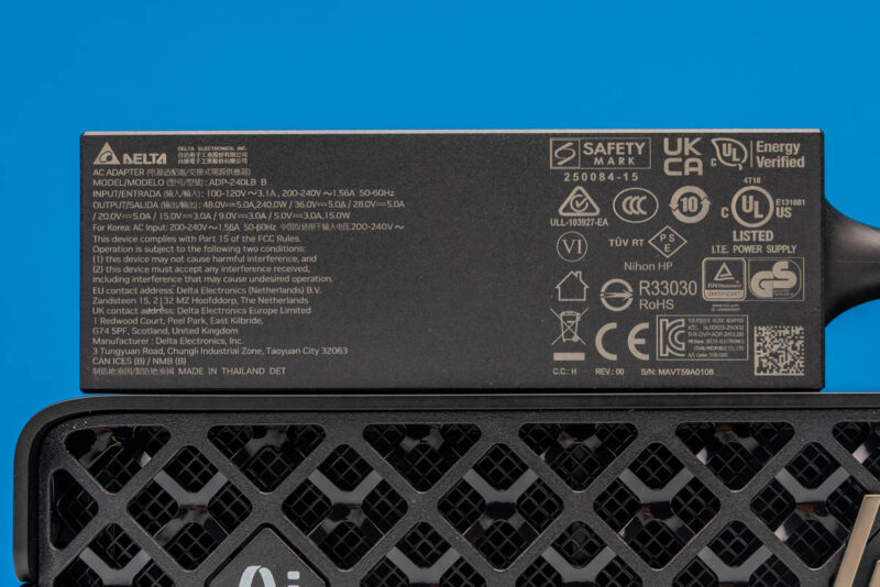 HP ZGX Nano G1n AI Station External Power Supply 2