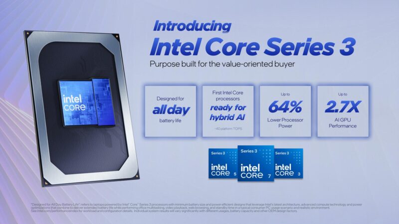 Intel Core Series 3 Summary