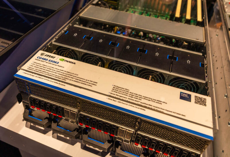MSI CG480 S5063 4U GPU Server At NVIDIA GTC 2026 1