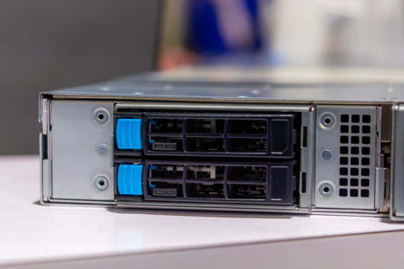 MiTAC NVIDIA GTC 2026 Booth Tour R1917GC Drive Bays 1