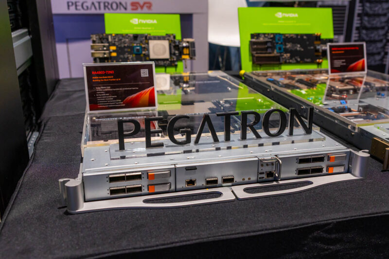 Pegatron NVIDIA GTC 2026 Booth Tour RA4803 72N3 Front 1