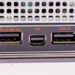 Pegatron NVIDIA GTC 2026 Booth Tour SS201 1A1 Series Micro Display Port 1