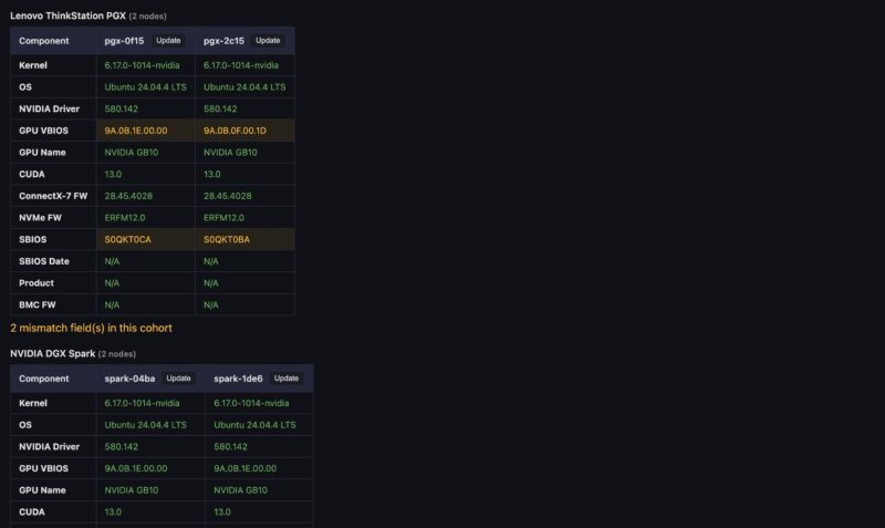 STH GB10 Cluster Manager Firmware Mismatch