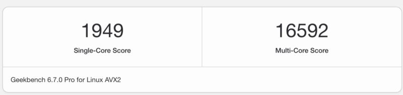 Supermicro SYS 112D 40C FN8P Geekbench 6 Intel Xeon 6716P B