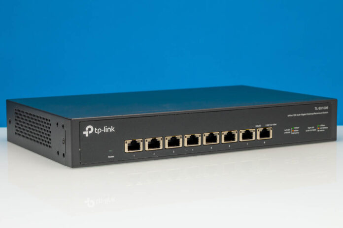 TP Link TL SX1008 Front Angled 2