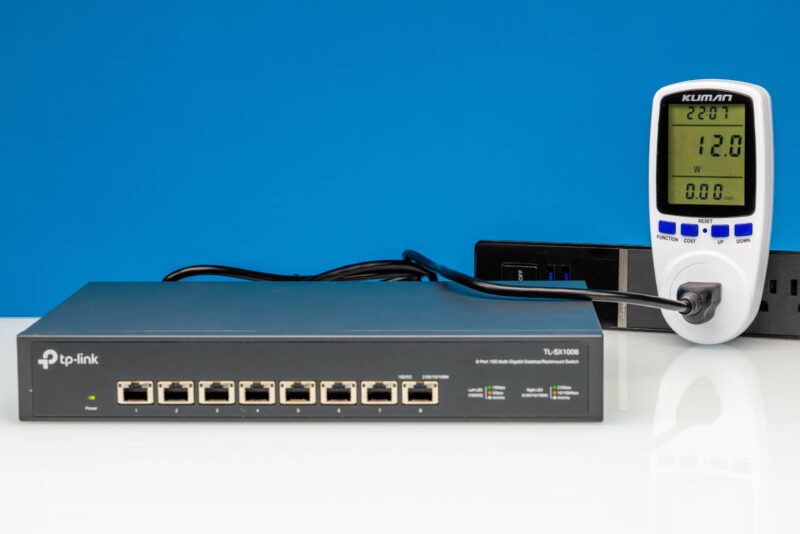 TP Link TL SX1008 Idle Power Consumption 1