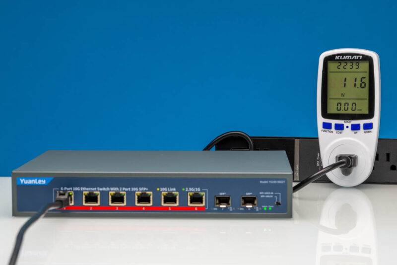 YuanLey YS100 0602T 10Gbps RJ45 Power Consumption 1