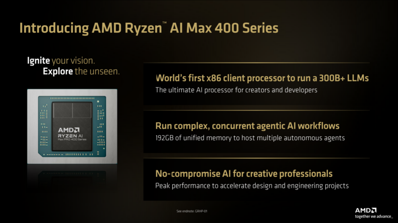 AMD Ryzen AI Max PRO 400 Summary