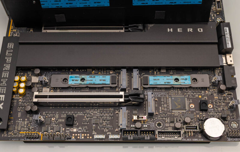 ASUS ROG Crosshair X870E Hero 4x M.2 And PCIe Slot Cover Off 1