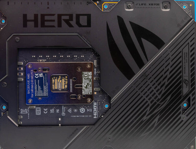 ASUS ROG Crosshair X870E Hero Backplate 1