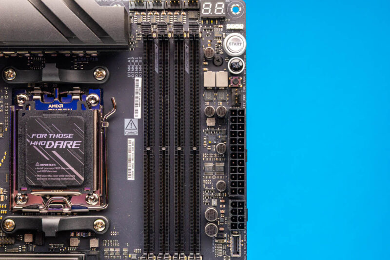 ASUS ROG Crosshair X870E Hero DDR5 DIMM Slots And ATX And PCIe Power Inputs 1