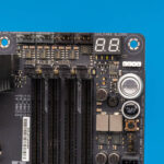 ASUS ROG Crosshair X870E Hero Fan Headers POST Code Display And Power And Reset Buttons 1